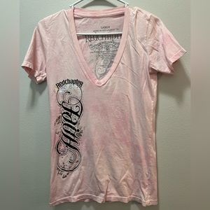 Red Chapter Women’s Faith/Hope pink v neck